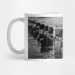 Ocean Ruins In Black And White Mug